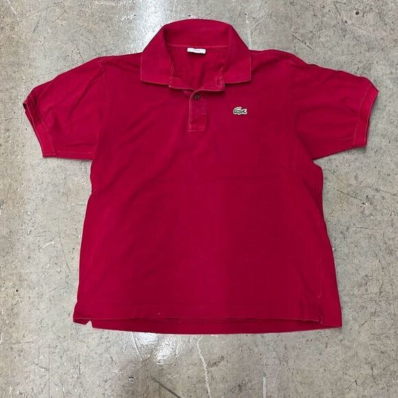 Lacoste Polo Red Great Condition - Picture 1 of 2
